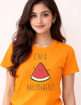 "I'm A Melonaire" Funny Graphic Tee | 200 GSM Bio-Wash Cotton
