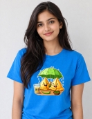 Chai & Samosa Cartoon Printed T-Shirt | Sushwa