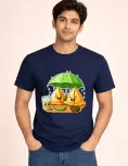Chai &amp; Samosa Cartoon Printed T-Shirt | Sushwa