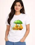 Chai &amp; Samosa Cartoon Printed T-Shirt | Sushwa