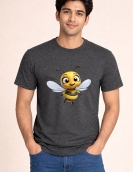 Cute Honey Bee Graphic Casual Cotton Tee