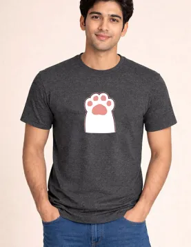 Feline Paw Print Cute Graphic T-Shirt