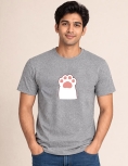 Feline Paw Print Cute Graphic T-Shirt