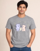 Minimalist Cat Family Graphic Shirt