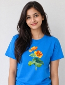 Nature Inspired Nasturtium Flower Graphic Tee