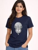 Royal Mandala Elephant Graphic Printed T-Shirt