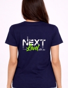 Next Level With Me Back Print Cotton T-Shirt