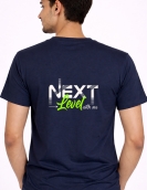Next Level With Me Back Print Cotton T-Shirt
