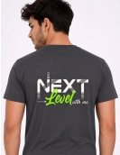 Next Level With Me Back Print Cotton T-Shirt