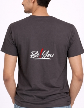 Be Yourself Inspirational Quote Printed Cotton T-Shirt