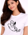 Cool Ghost Expression Print T-Shirt