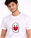 Uniwear Cartoon Ghost Graphic Everyday Wear Tee