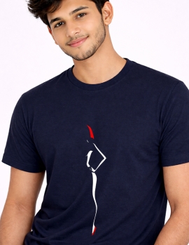 Minimal Fashion Woman Outline Graphic T-Shirt