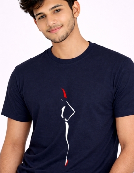 Minimal Fashion Woman Outline Graphic T-Shirt