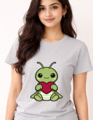 Cartoon Turtle Holding Heart T-Shirt