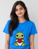 Cartoon Turtle Holding Heart T-Shirt
