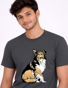 Dog Printed Cotton T-Shirt for Men & Women