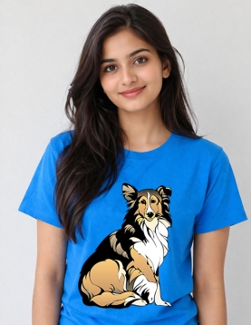 Dog Printed Cotton T-Shirt for Men &amp; Women