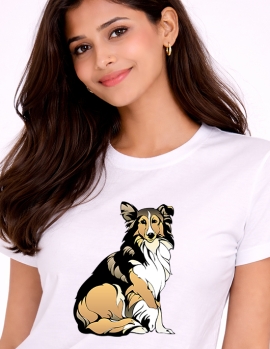 Dog Printed Cotton T-Shirt for Men &amp; Women