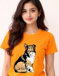 Dog Printed Cotton T-Shirt for Men &amp; Women