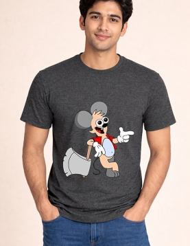 Funky Comic Character Graphic T-Shirt