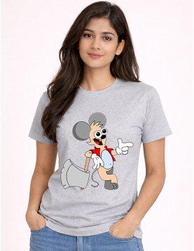 Funky Comic Character Graphic T-Shirt