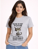 Sarcastic Cat Graphic Printed T-Shirt