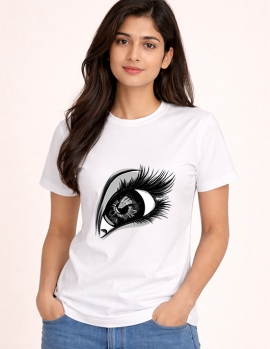 Unique Eye Art Design Casual T-Shirt