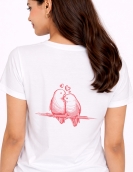 Buy Cute Love Birds Printed T-Shirt Online India