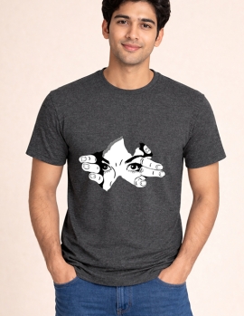 Torn Eyes Graphic T-Shirt – Bold Face Reveal Print Tee