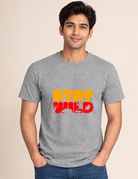 Stay Wild Printed T-Shirt for Men &amp; Women