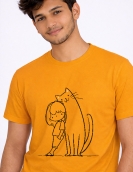 Cute Cartoon Cat Friend Graphic T-Shirt for Men & Women