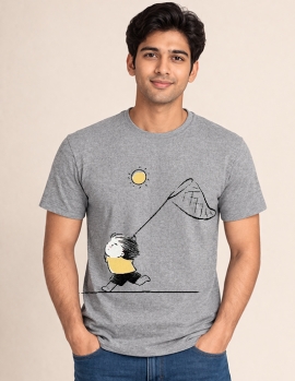 Little Explorer Cartoon Graphic T-Shirt for Men &amp; Women