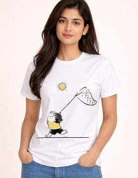 Little Explorer Cartoon Graphic T-Shirt for Men &amp; Women