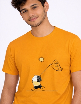 Little Explorer Cartoon Graphic T-Shirt for Men &amp; Women
