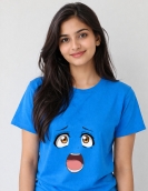Funny Anime Face Graphic T-Shirt for Men & Women