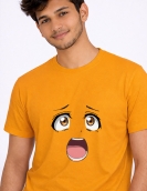 Funny Anime Face Graphic T-Shirt for Men & Women