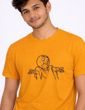 Funny Confused Reaction Meme Printed T-Shirt