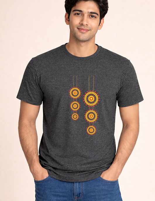 Decorative Mandala Artwork Printed T-Shirt