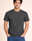 Artistic Female Outline Printed T-Shirt