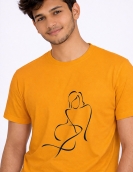 Artistic Female Outline Printed T-Shirt