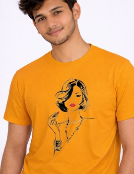 Stylish Woman Portrait Graphic T-Shirt