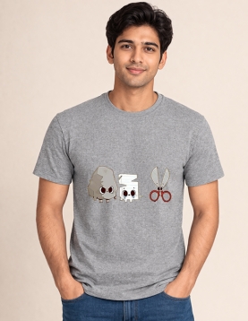 Funny Rock Paper Scissors Graphic T-Shirt