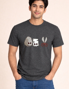 Funny Rock Paper Scissors Graphic T-Shirt