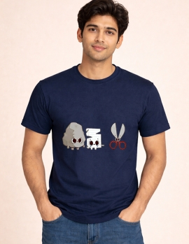 Funny Rock Paper Scissors Graphic T-Shirt
