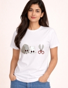 Funny Rock Paper Scissors Graphic T-Shirt