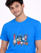 Uniwear Cute Flower LOVE Print Cotton T-Shirt