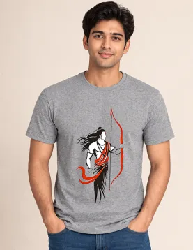 Spiritual Ram Illustration Casual T-Shirt