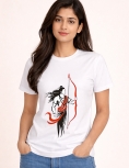 Spiritual Ram Illustration Casual T-Shirt