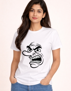 Evil Smile Dark Face Printed T-Shirt